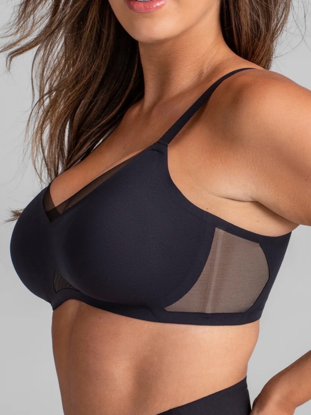 Honeylove Black Liftwear Crossover Bra Runway